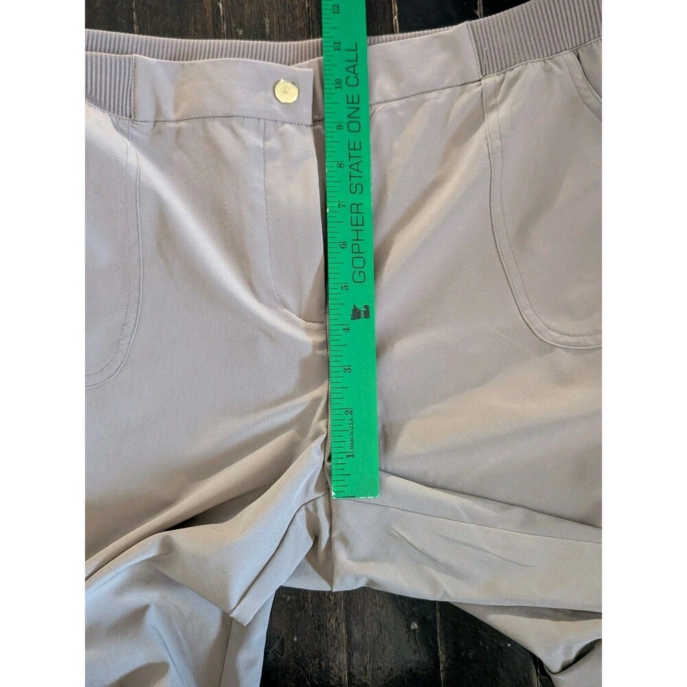 NWOT Chico's Zenergy Womens Bermuda Shorts Size 2 US 12 TAN Beach Stretch Casual - Picture 7 of 7